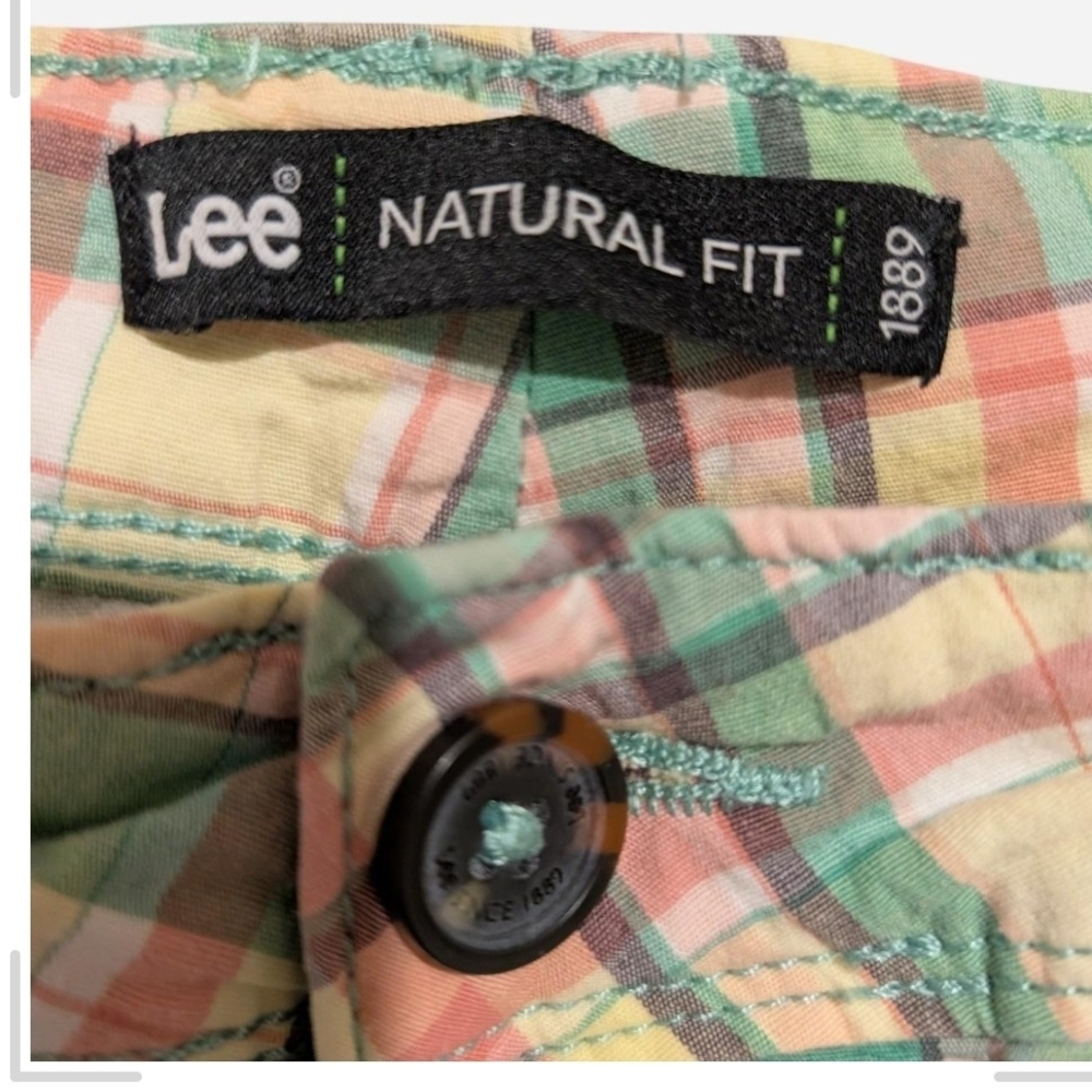 Pre-owned Lee Pastel Plaid Shorts - Picture 4 of 6